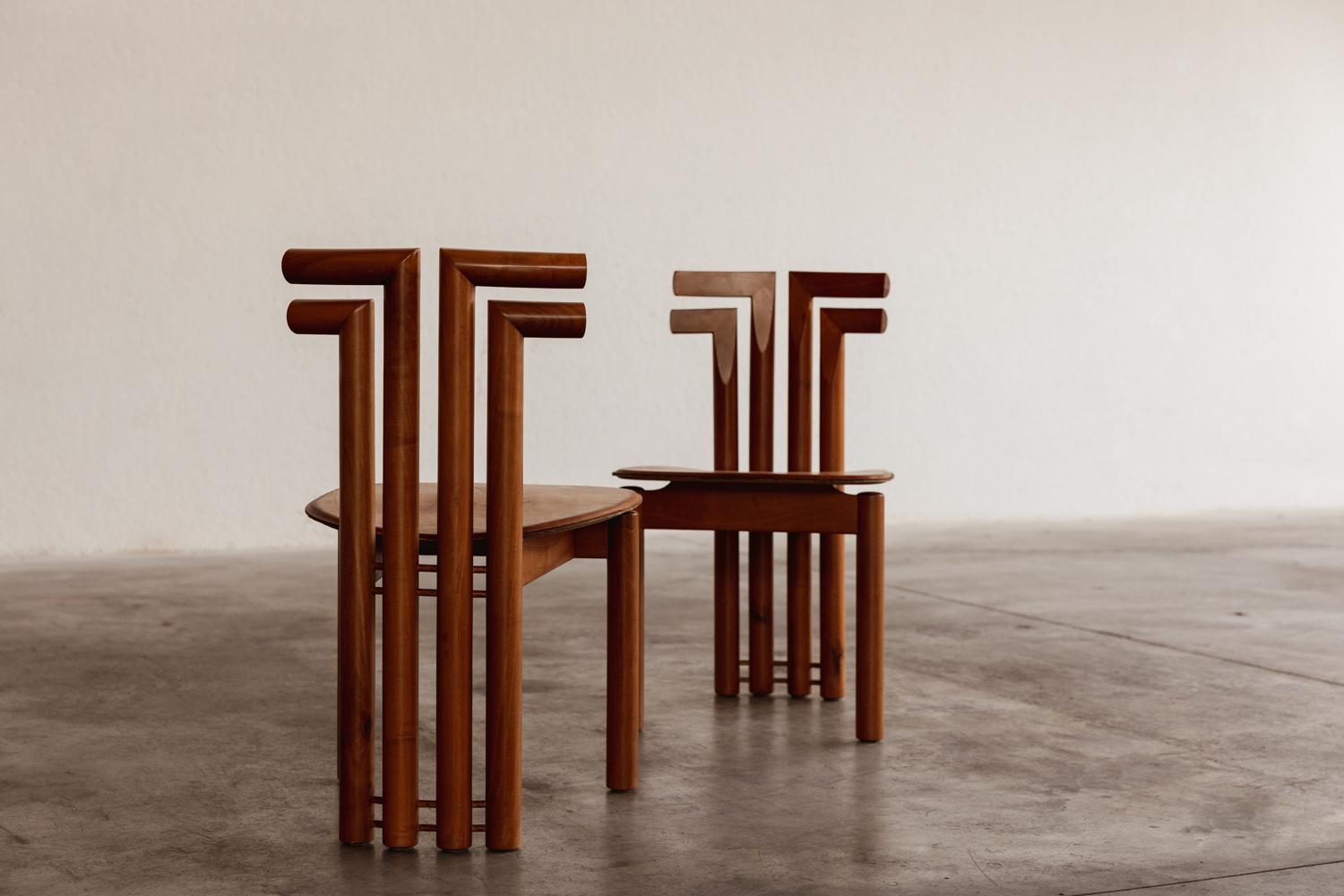 Mid-Century Modern Mario Marenco “Sapporo” Dining Chairs for Mobil Girgi, 1970, set of 2 For Sale