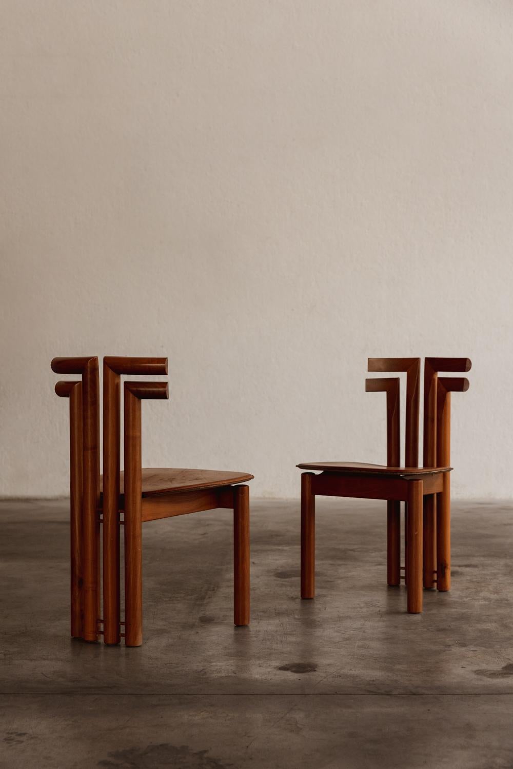 Mario Marenco “Sapporo” Dining Chairs for Mobil Girgi, 1970, set of 2 For Sale 1