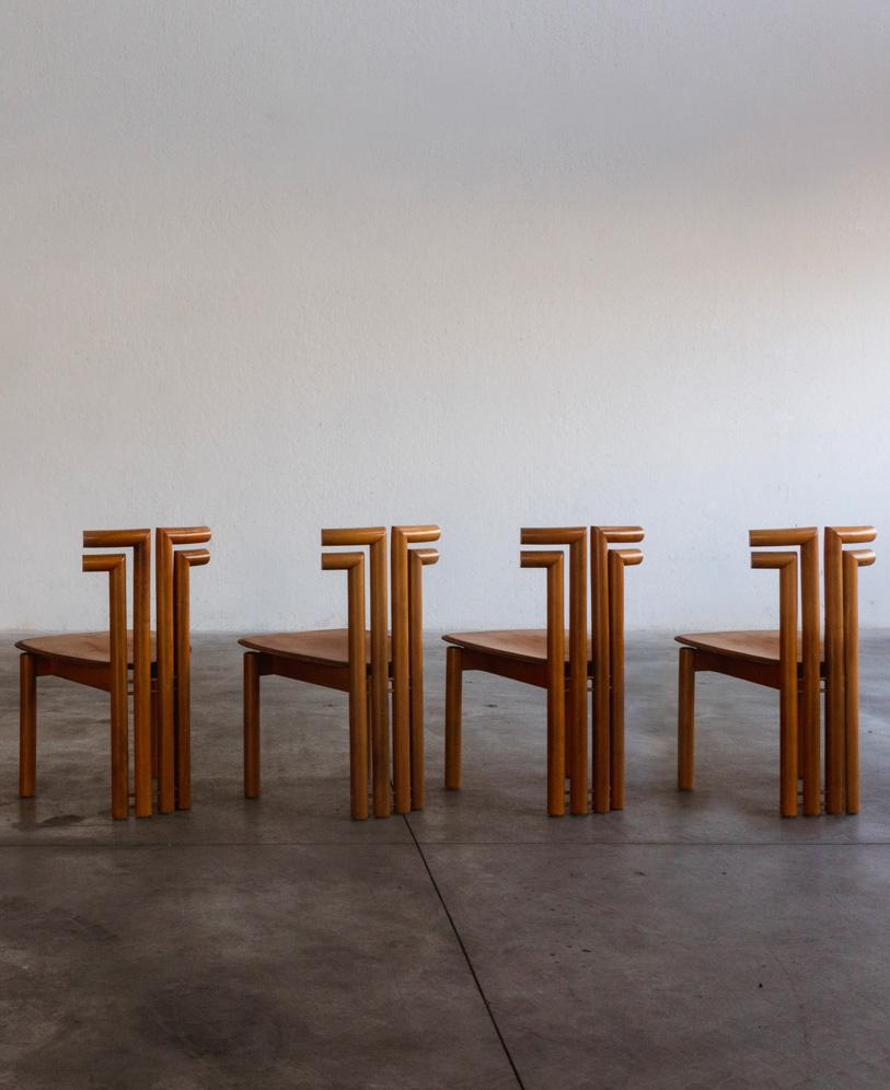 Mario Marenco “Sapporo” Dining Chairs for Mobil Girgi, 1970, set of 4 In Good Condition For Sale In Lonigo, Veneto