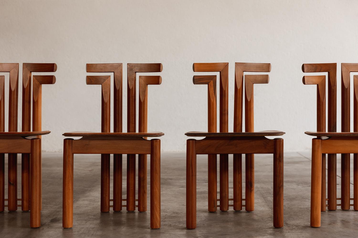 Late 20th Century Mario Marenco “Sapporo” Dining Chairs for Mobil Girgi, 1970, set of 4 For Sale