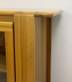 Mario Marenco Walnut Display Cabinet, Italy, 1980