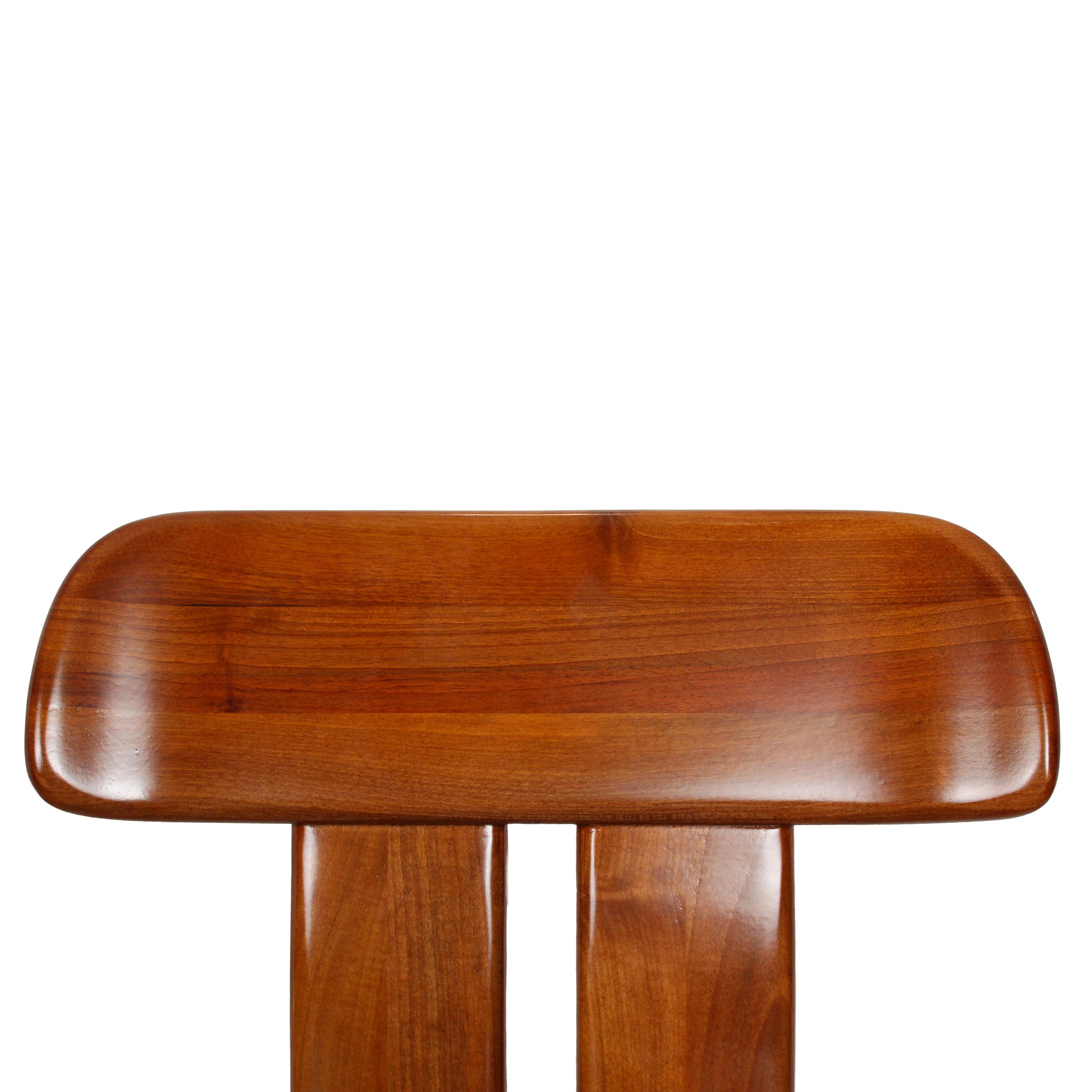 Chaises de salle à manger Mario Marenco en noyer Sapporo pour Mobilgirgi, 1970, ensemble de 4 pièces en vente 12