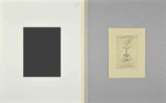 Ex Libris  - ADA - Woodcut by Mario Marioni - Mid-20th Century