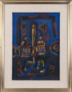 Senza titolo - Pittura ad olio di Mario Martini - 1981
