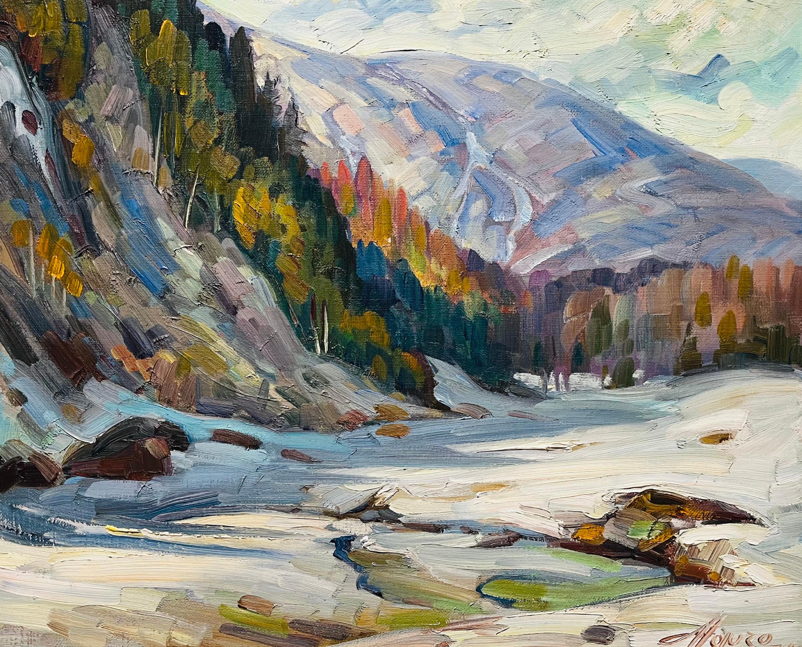 Paesaggio del Quebec - Painting di Mario Mauro