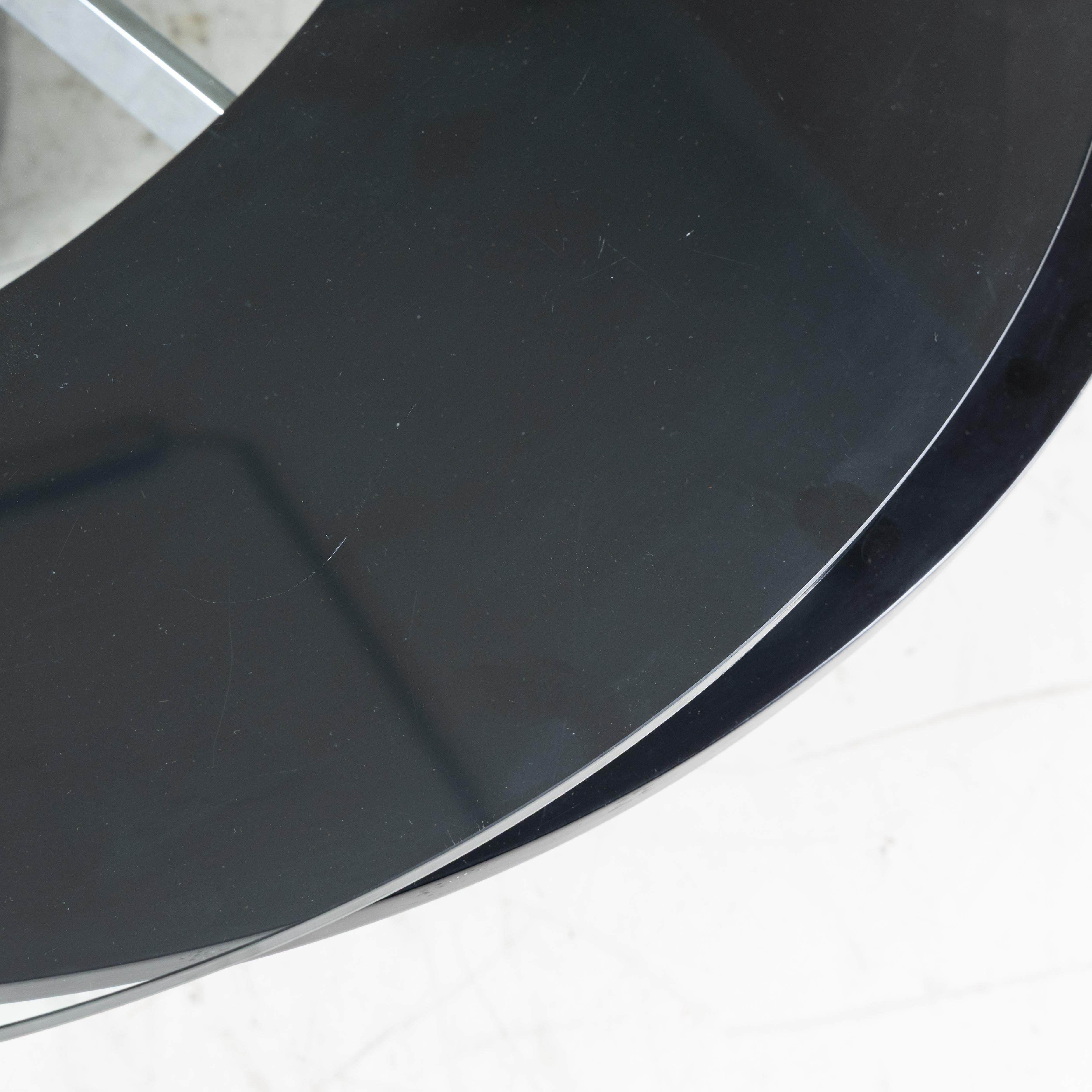 Tavolino ovale in vetro e marmo di Mario Mazzer per Zanette in vendita 8