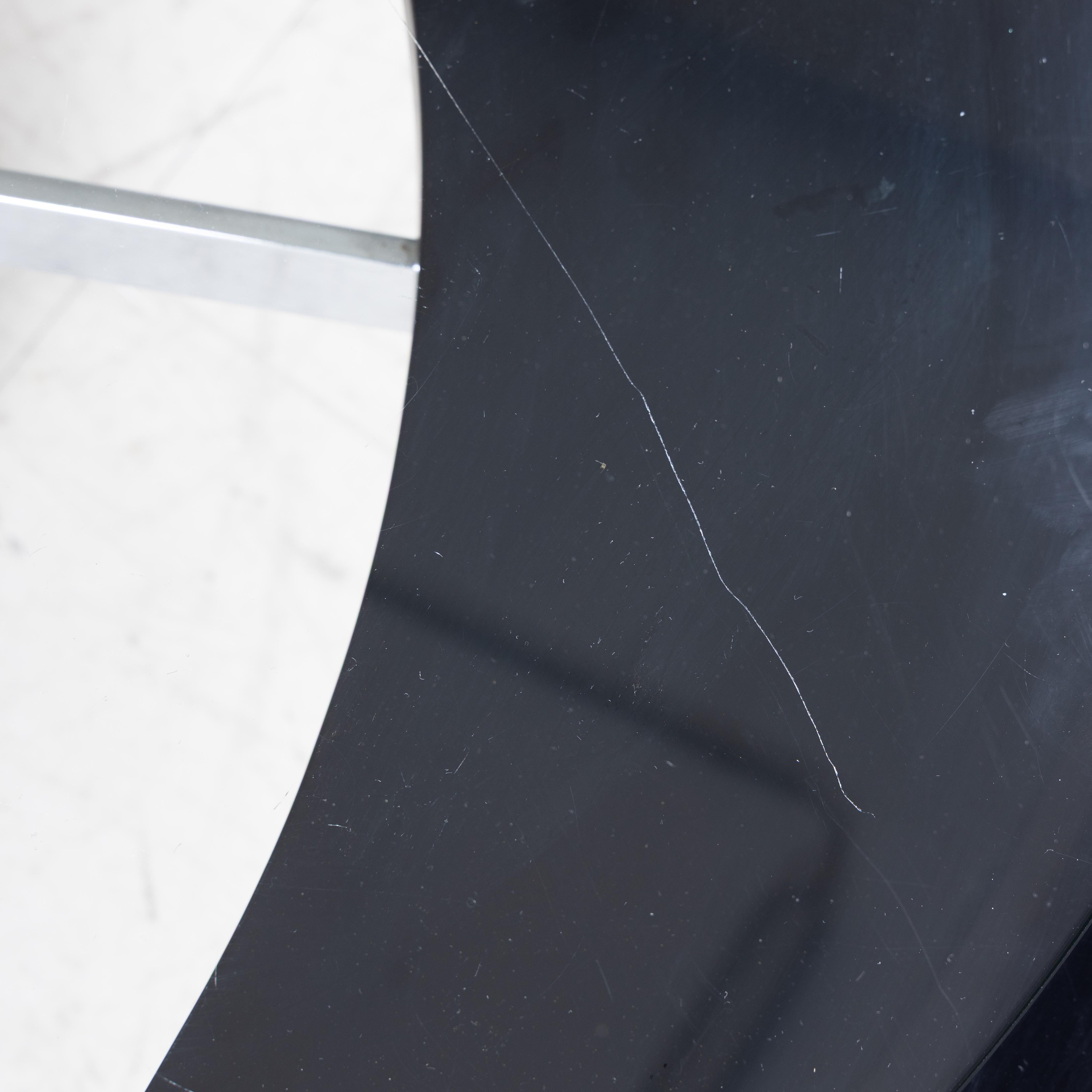 Tavolino ovale in vetro e marmo di Mario Mazzer per Zanette in vendita 9