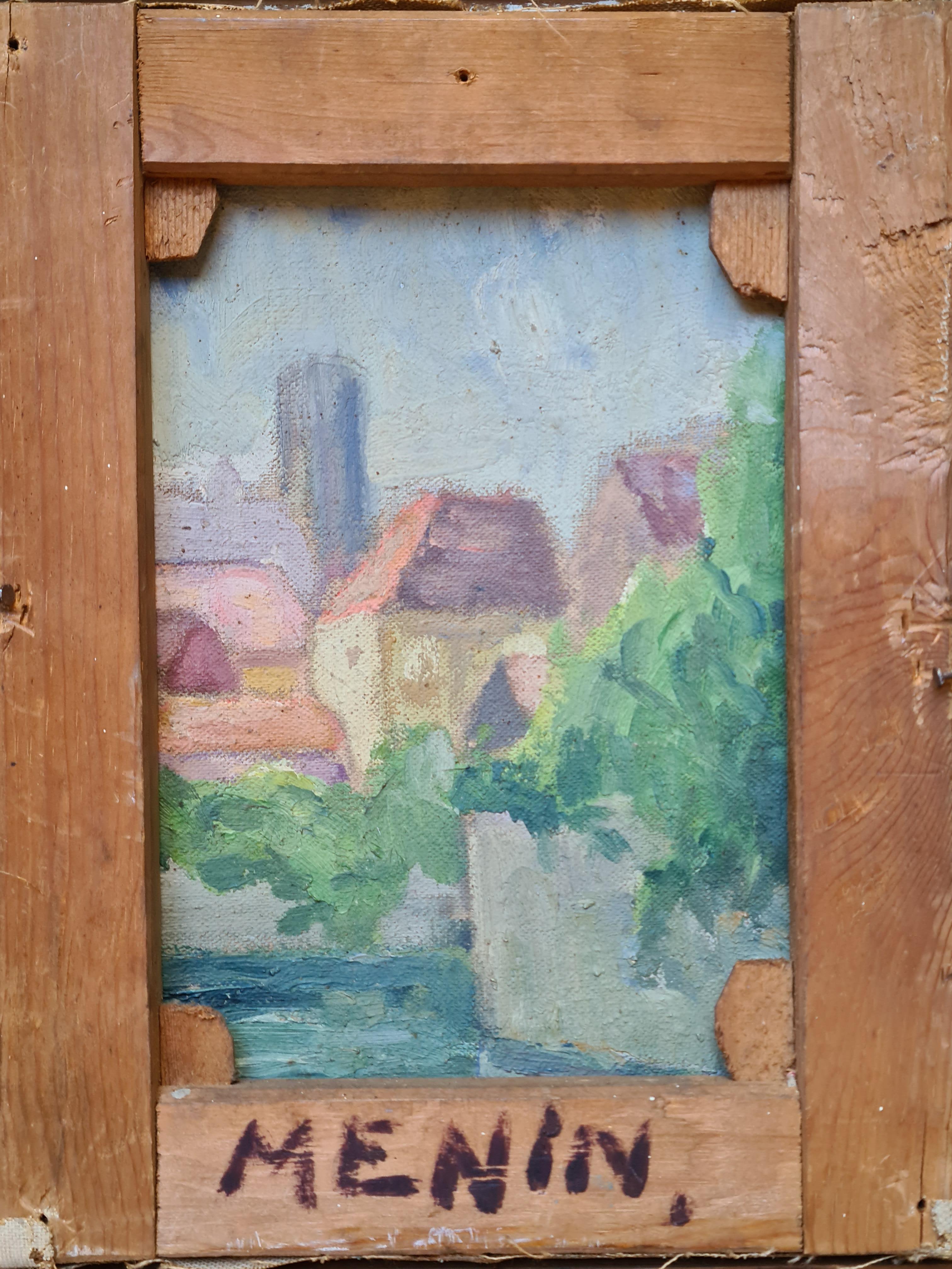 Italian Impressionist, Woodland Walk and A Fauvist Village Scene (Double Sided)  For Sale 4