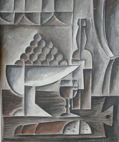 Mario Mosteiro, peinture à l'huile sur carton