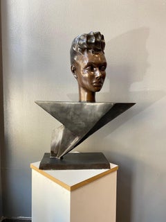 Arletty, Leonie Bathiat von Mario Napoli - Bronze 50x60x28 cm