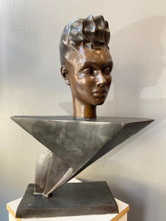 Arletty, Leonie Bathiat by Mario Napoli - Bronze 50x60x28 cm