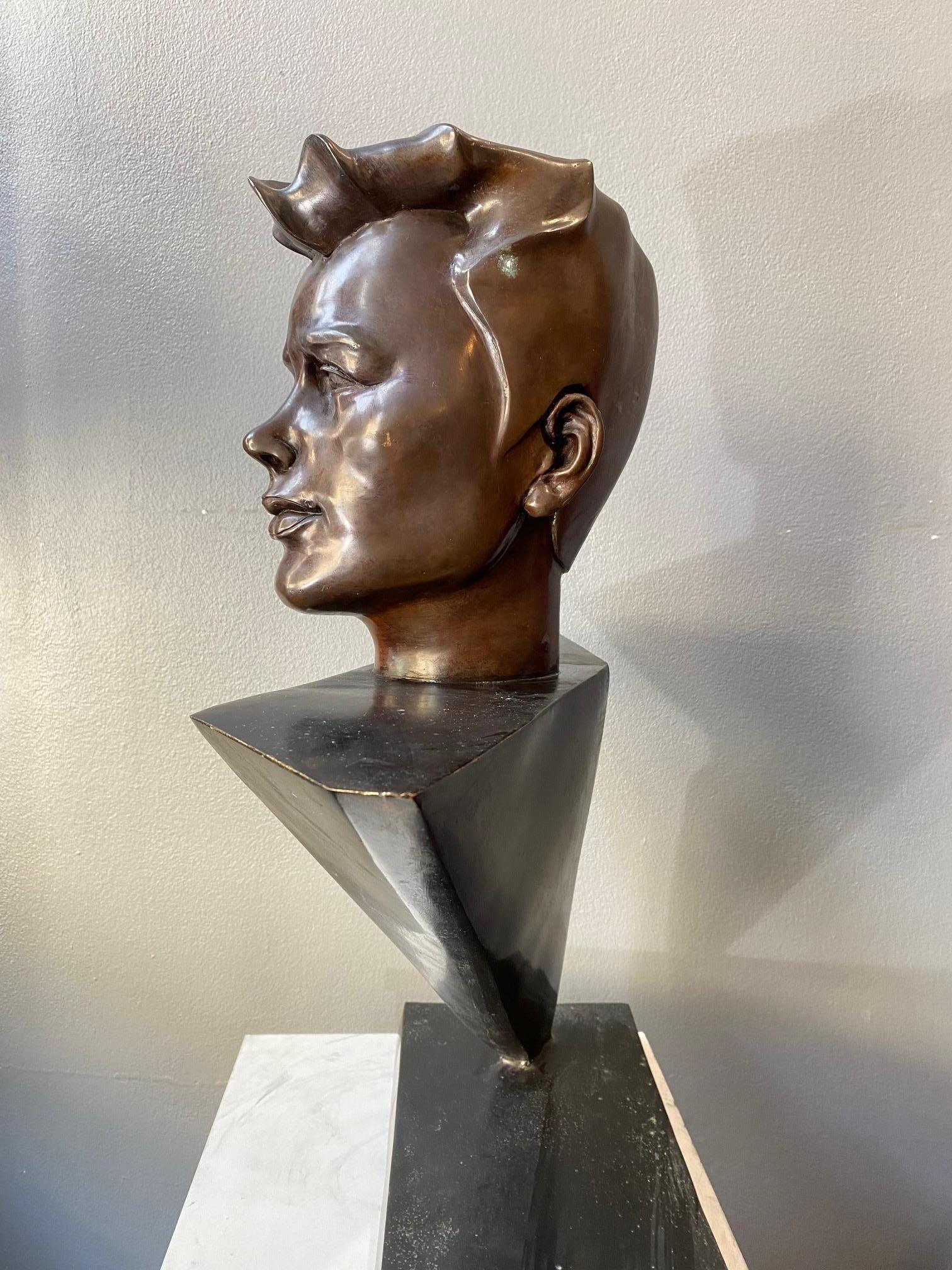 James Dean by Mario Napoli - Bronze 60x50x28 cm For Sale 2