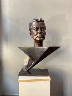 Orson Wells by Mario Napoli - Bronze 60x50x28 cm