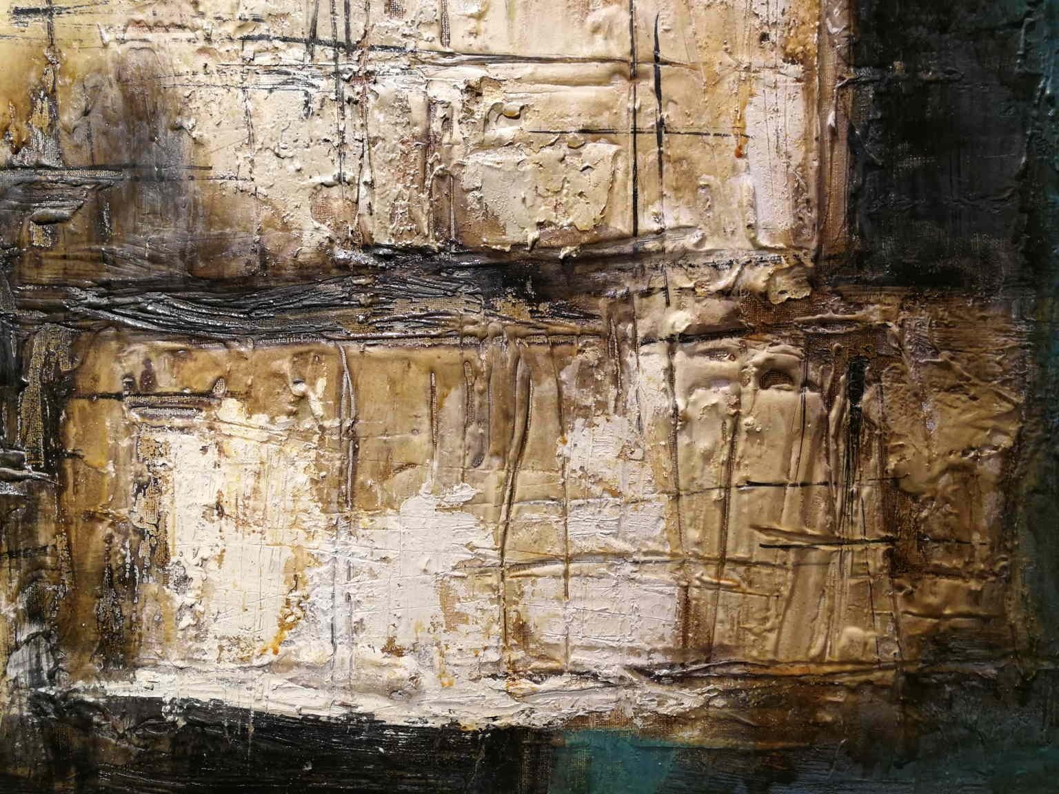 Dipinto astratto italiano degli anni sessanta - Painting Astratto di Mario Nuti