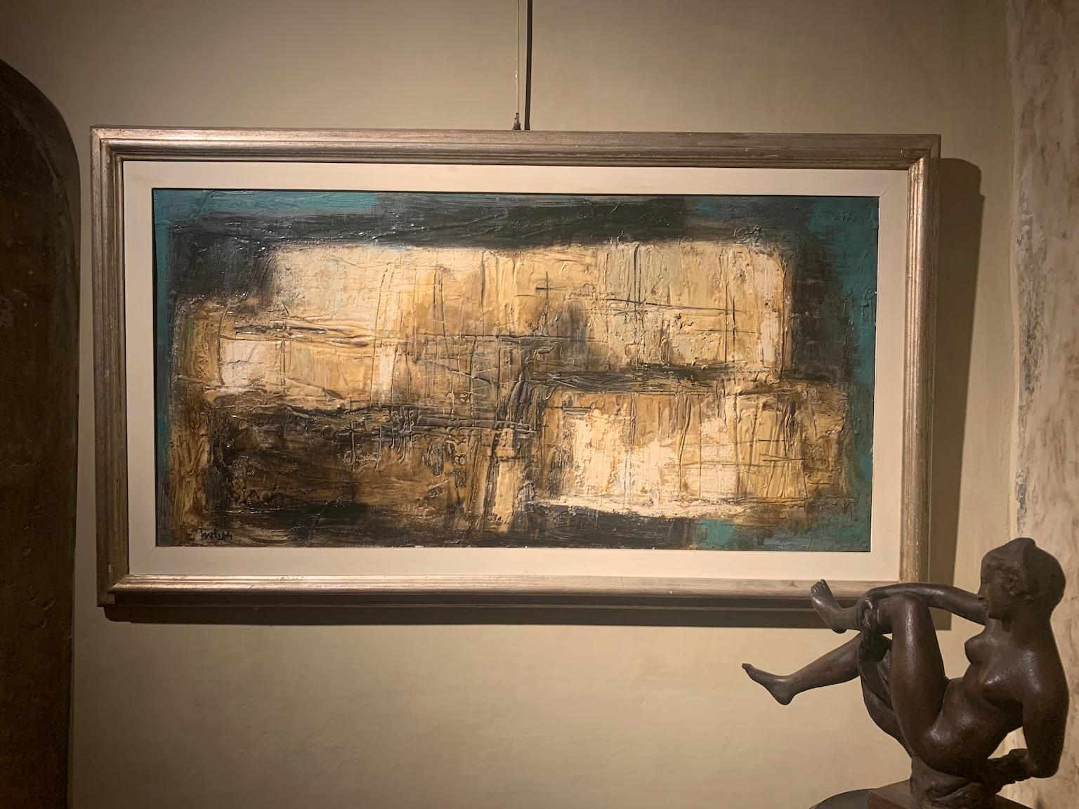 Abstract Painting di Mario Nuti - Dipinto astratto italiano degli anni sessanta