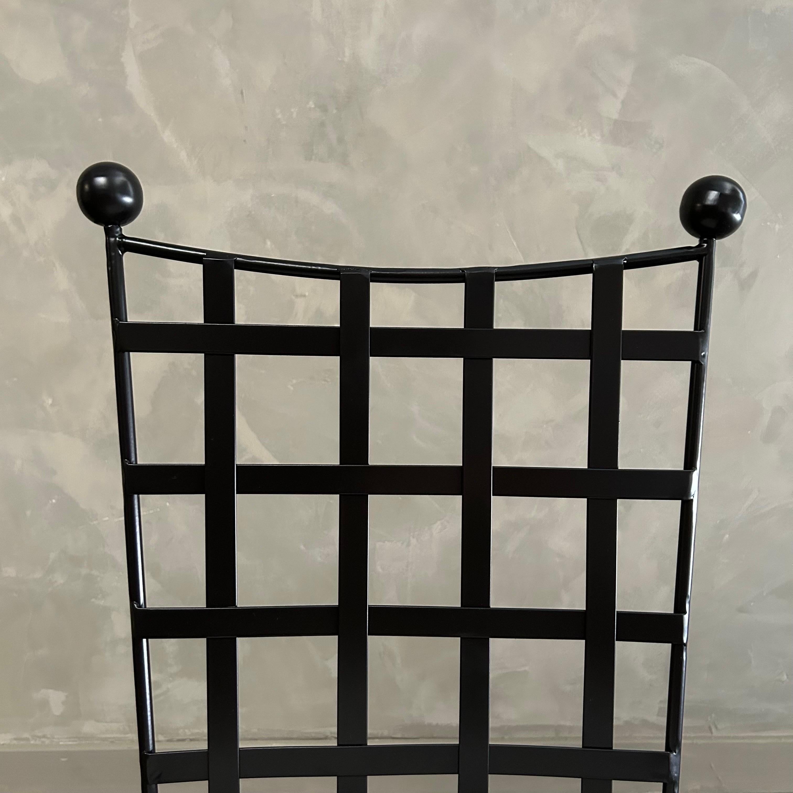 Iron Mario outdoor iron dining chair For Sale