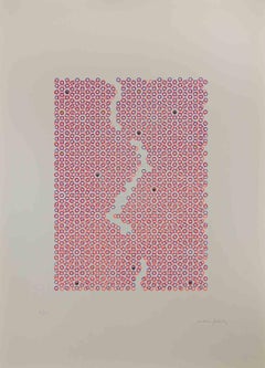Abstract Composition - Screen Print by Mario Padovan - 1970s