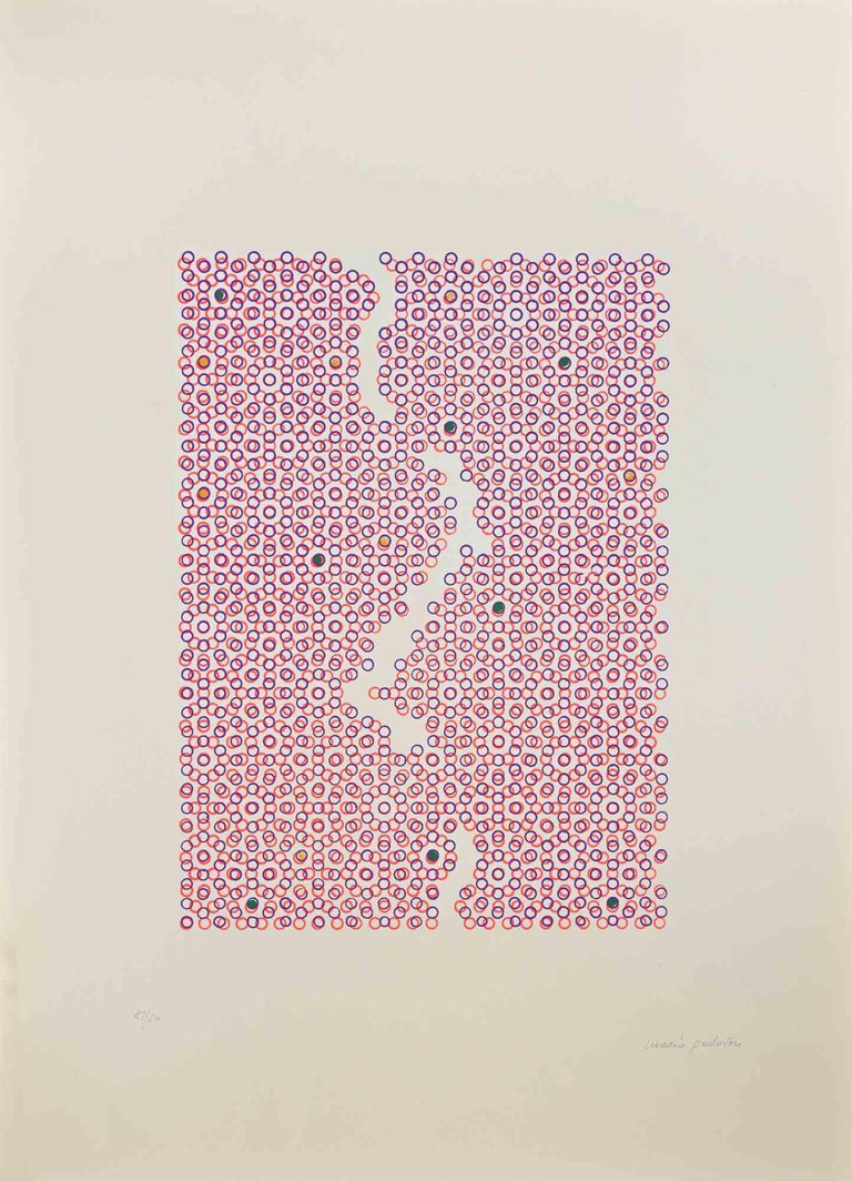 Abstract Composition  in Pink is a contemporary artwork realized by Mario Padovan in 1970s

Mixed colored screen print.

Hand signed and numbered on the lower margin.

Edition of 17/50.

Good conditions.
