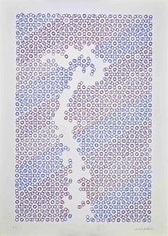 Composizione astratta - Serigrafia di Mario Padovan - Anni '70