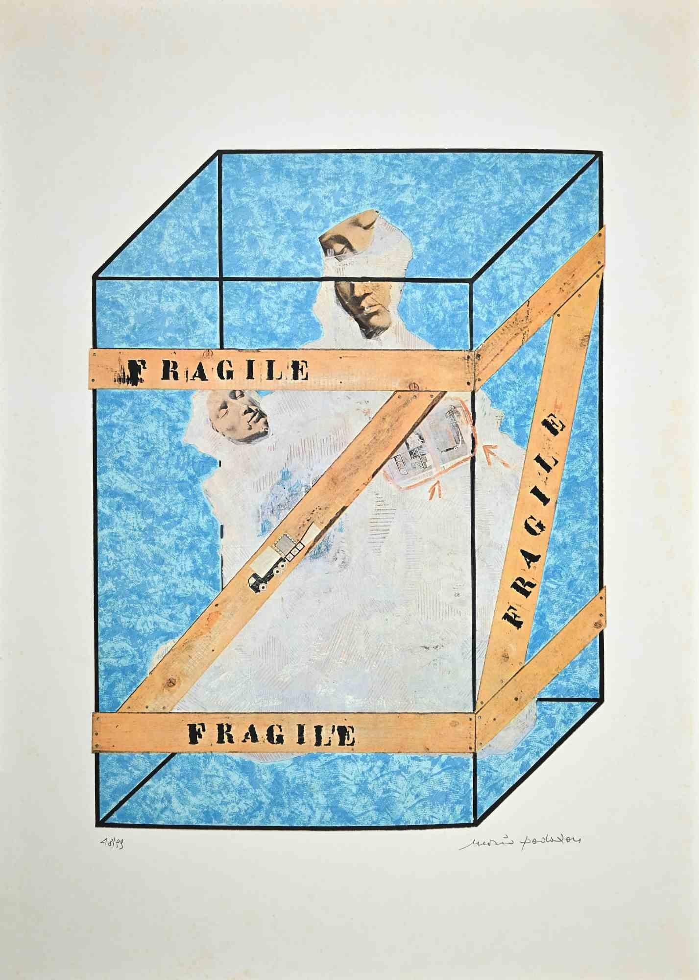 Fragile - Screen Print by Mario Padovan - 1990s
