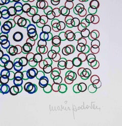 Strade parallele - Litografia di Mario Padovan - Anni '70