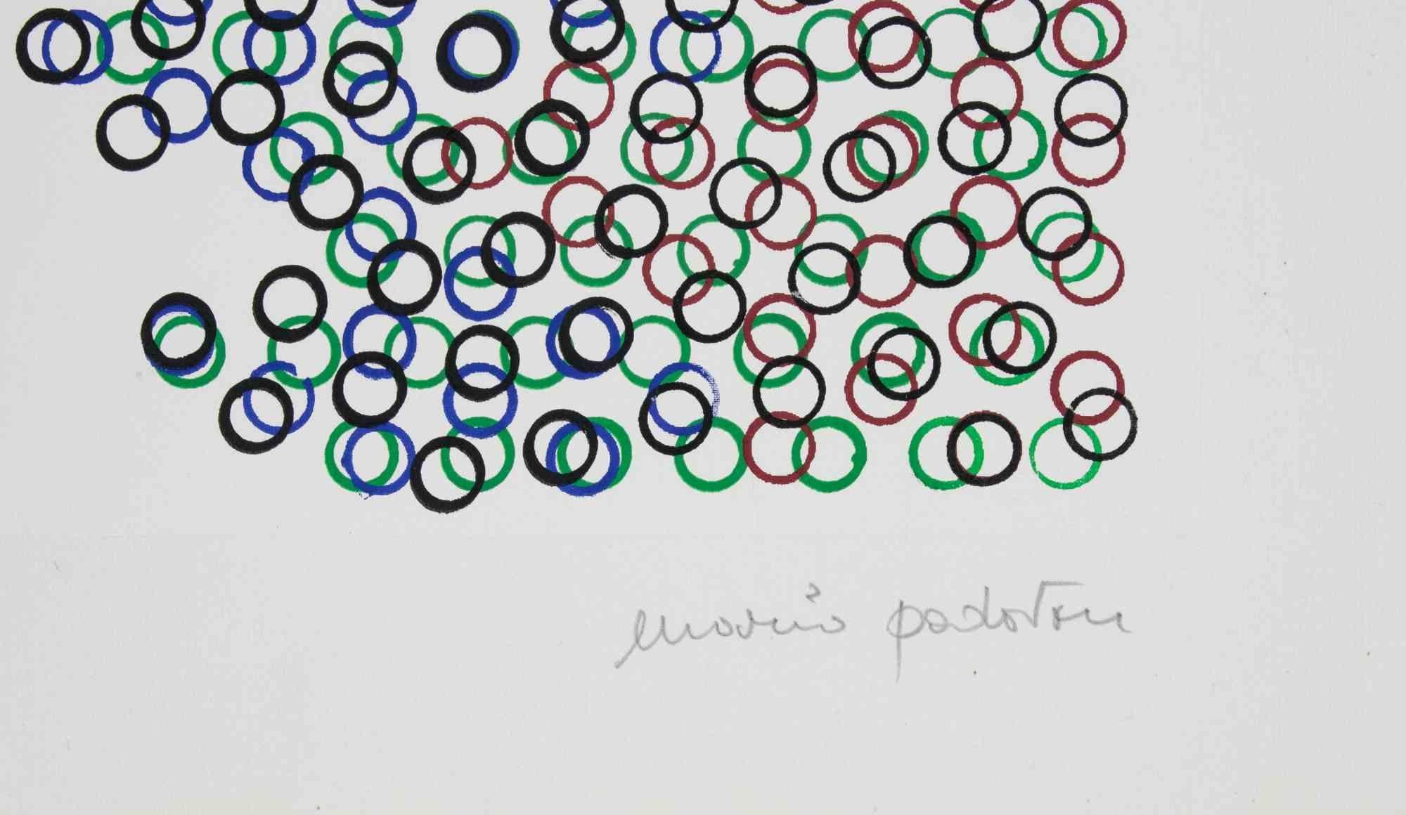 Caminos paralelos - Litografía de Mario Padovan - Años 70 en venta 1