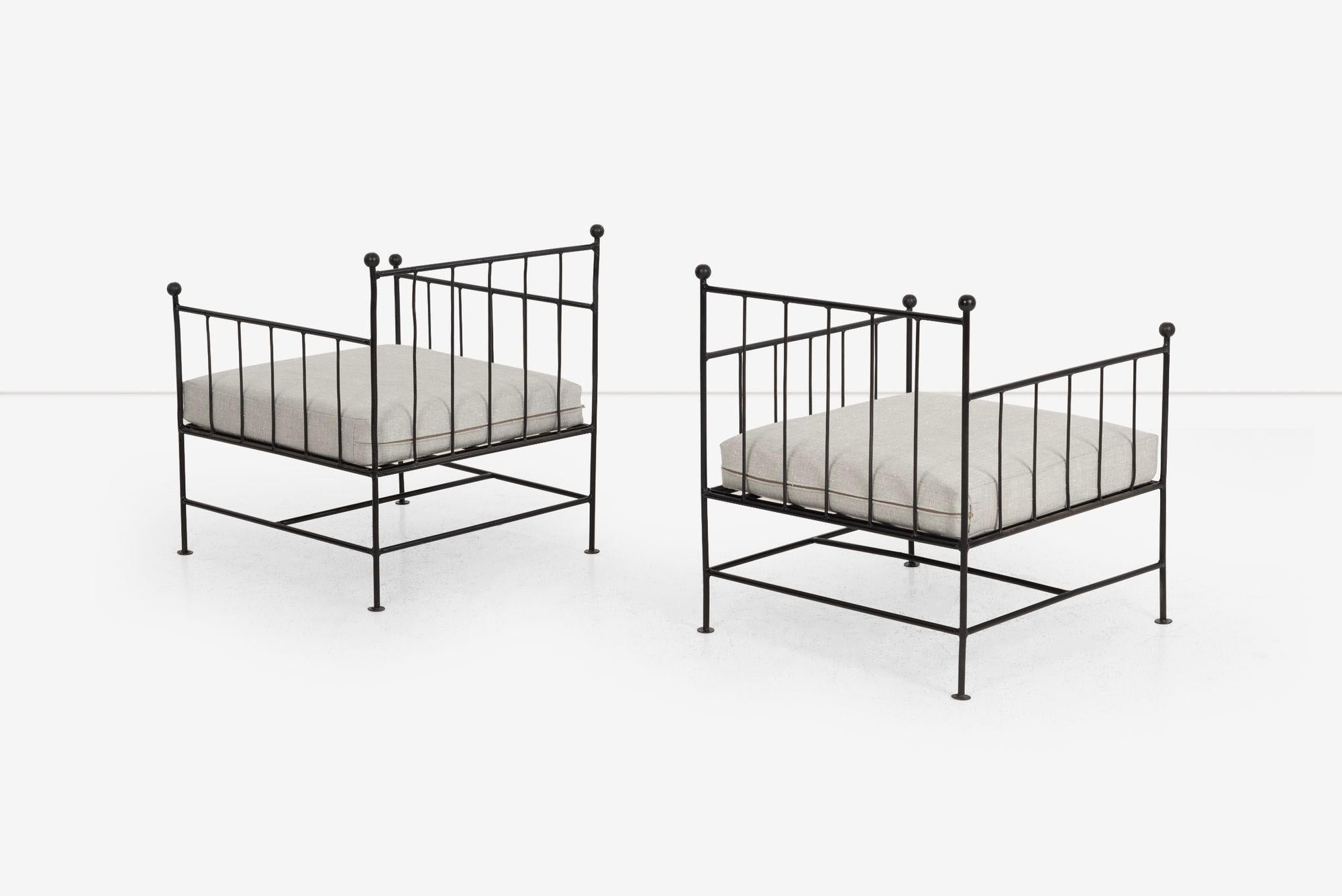 Sillones de hierro forjado Mario Papparzini para Salterini Metal en venta