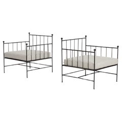 Mario Papparzini for Salterini Wrought Iron Lounge Chairs