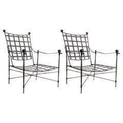 Chaises longues Mario Papperzini Amalfi pour Salterini, années 1950