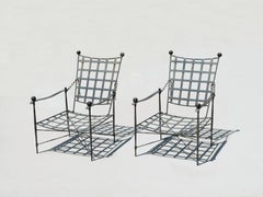 Mario Papperzini Amalfi Coppia di sedie da salotto per Salterini, anni '50