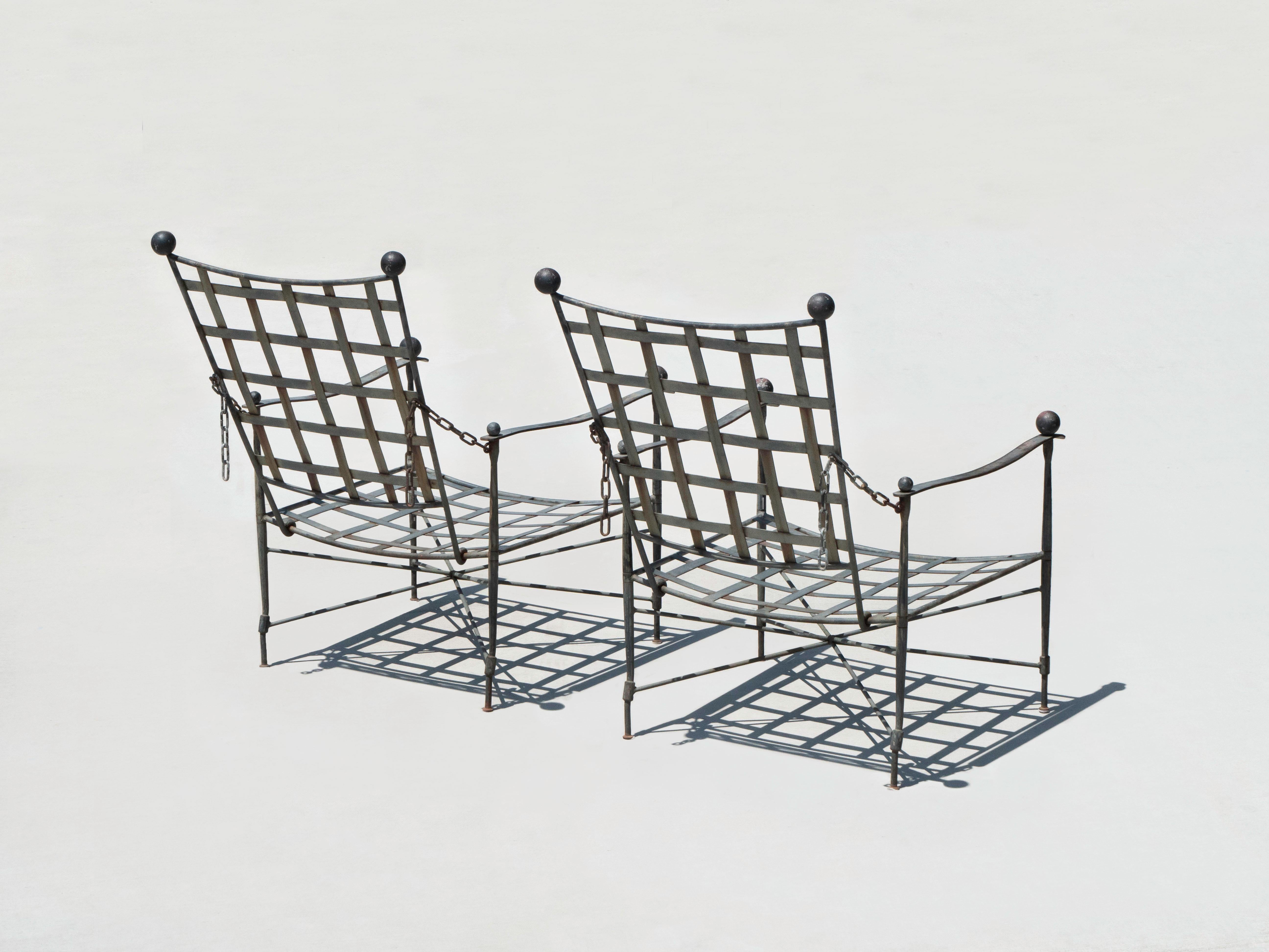 Mario Papperzini Amalfi Lounge Chairs für Salterini, 1950er Jahre im Angebot 1