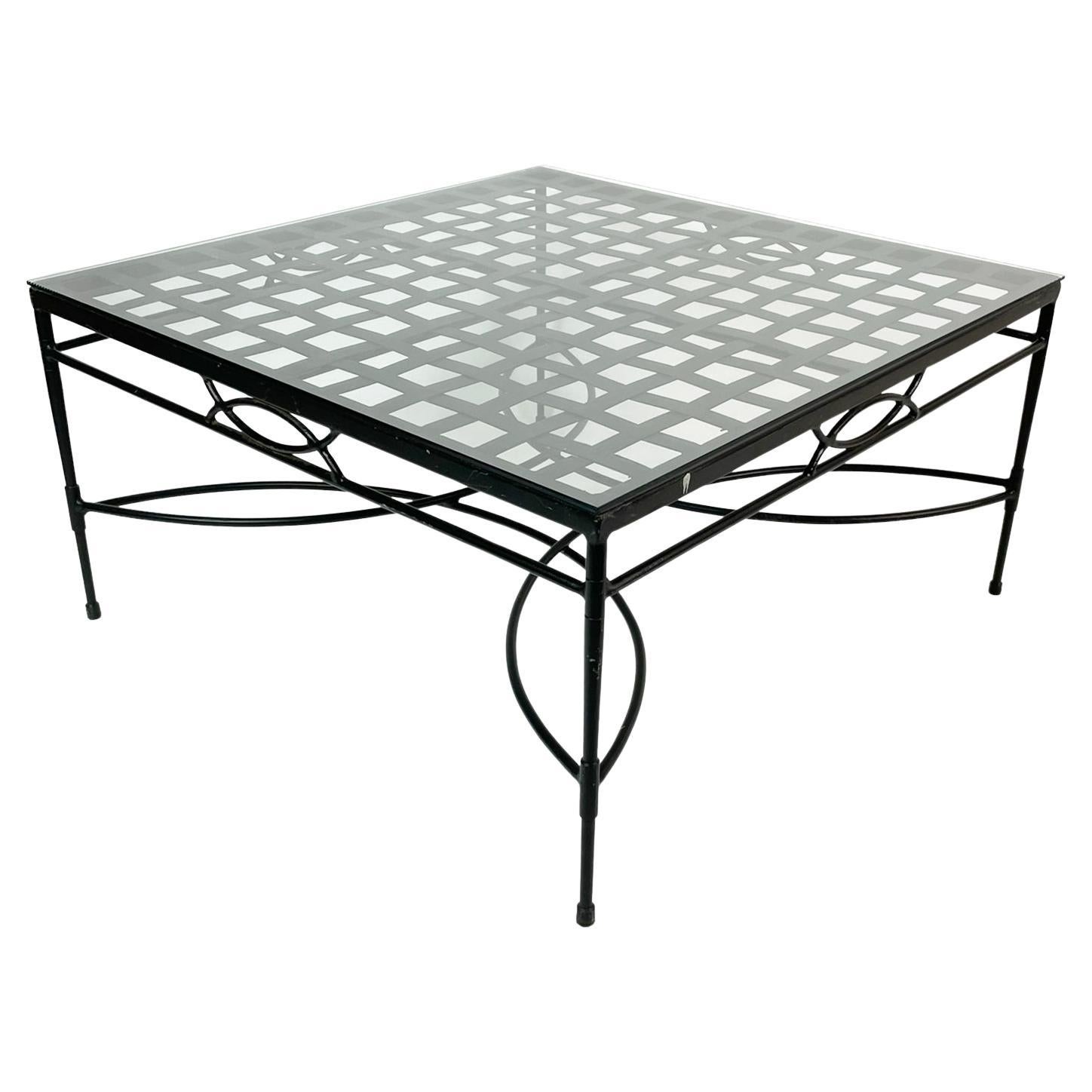 Mario Papperzini Coffee Table with a Glass Top For Sale