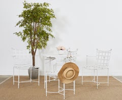 Mario Papperzini per Salterini Tavolo da pranzo da giardino con portabevande