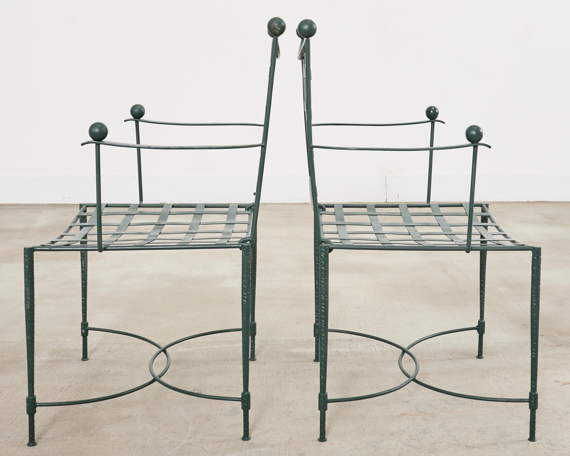 Mario Papperzini for Salterini Iron Garden Dining Suite in vendita 8