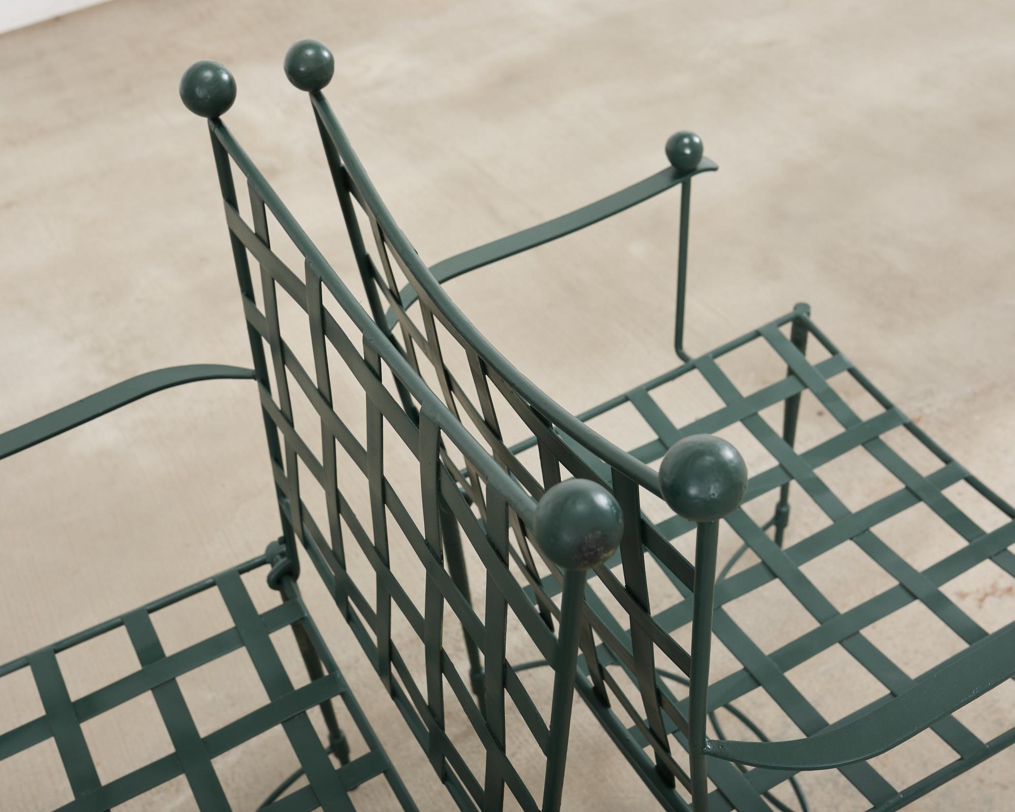 Mario Papperzini for Salterini Iron Garden Dining Suite in vendita 9
