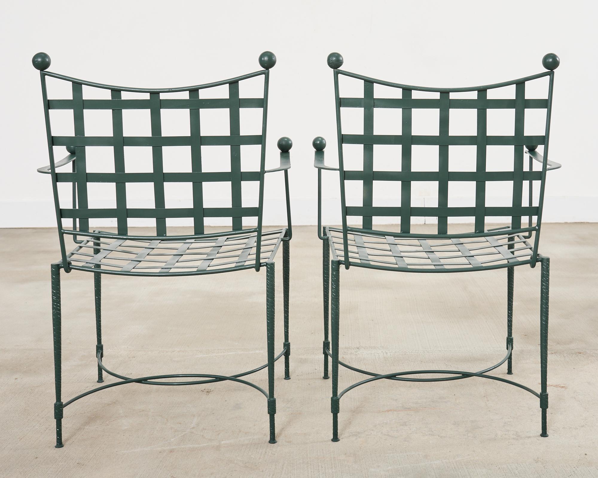 Mario Papperzini for Salterini Iron Garden Dining Suite in vendita 10
