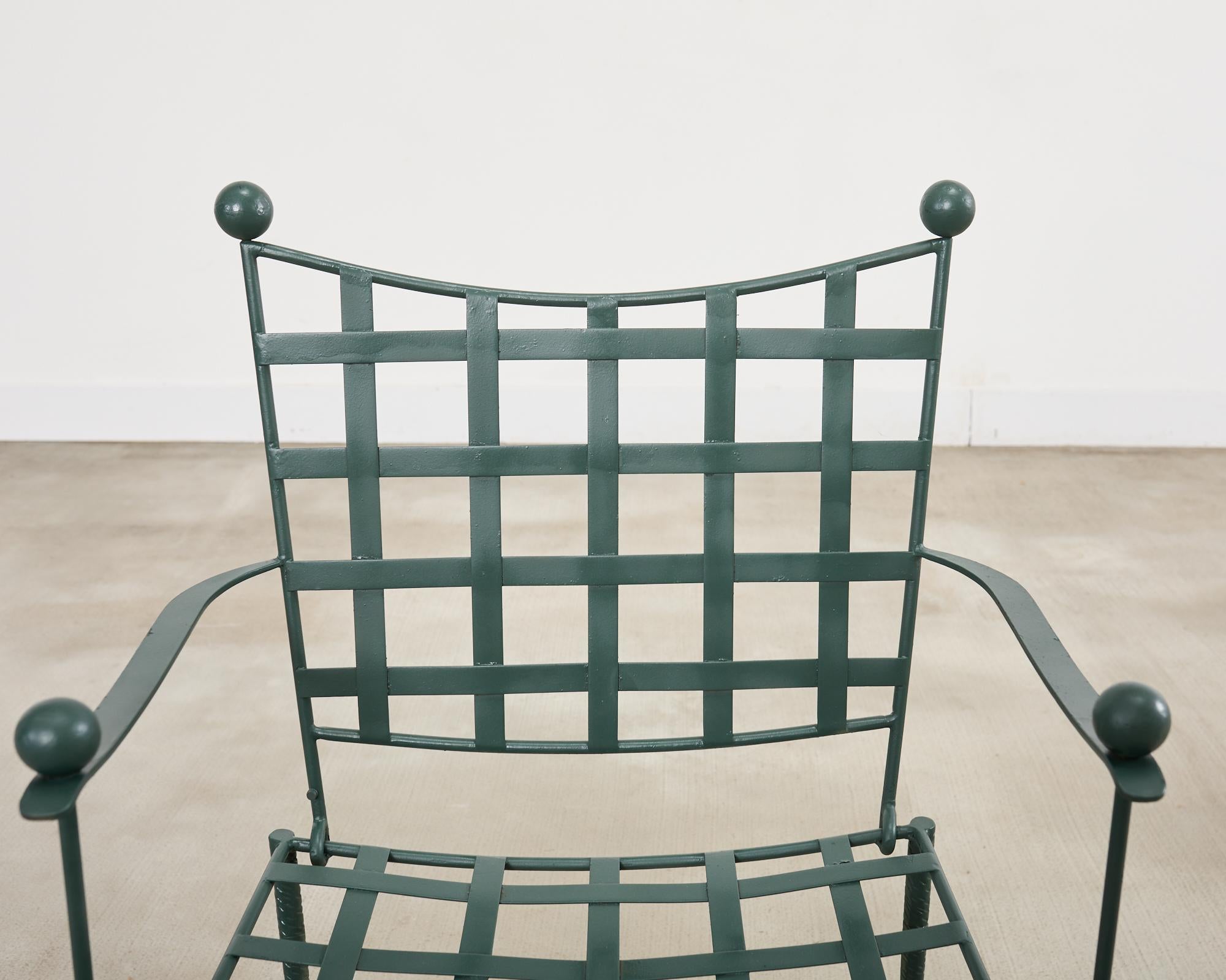 Mario Papperzini for Salterini Iron Garden Dining Suite in vendita 11