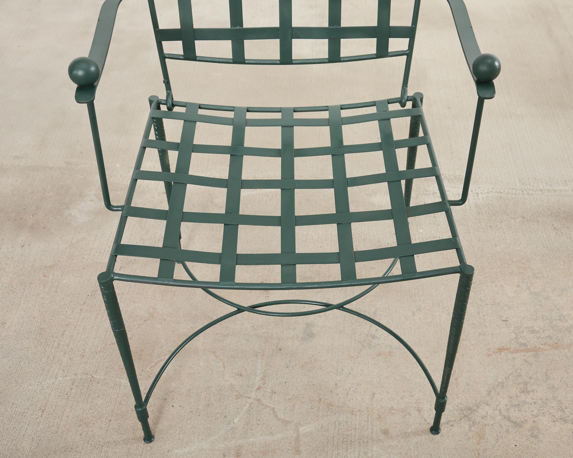 Mario Papperzini for Salterini Iron Garden Dining Suite in vendita 12