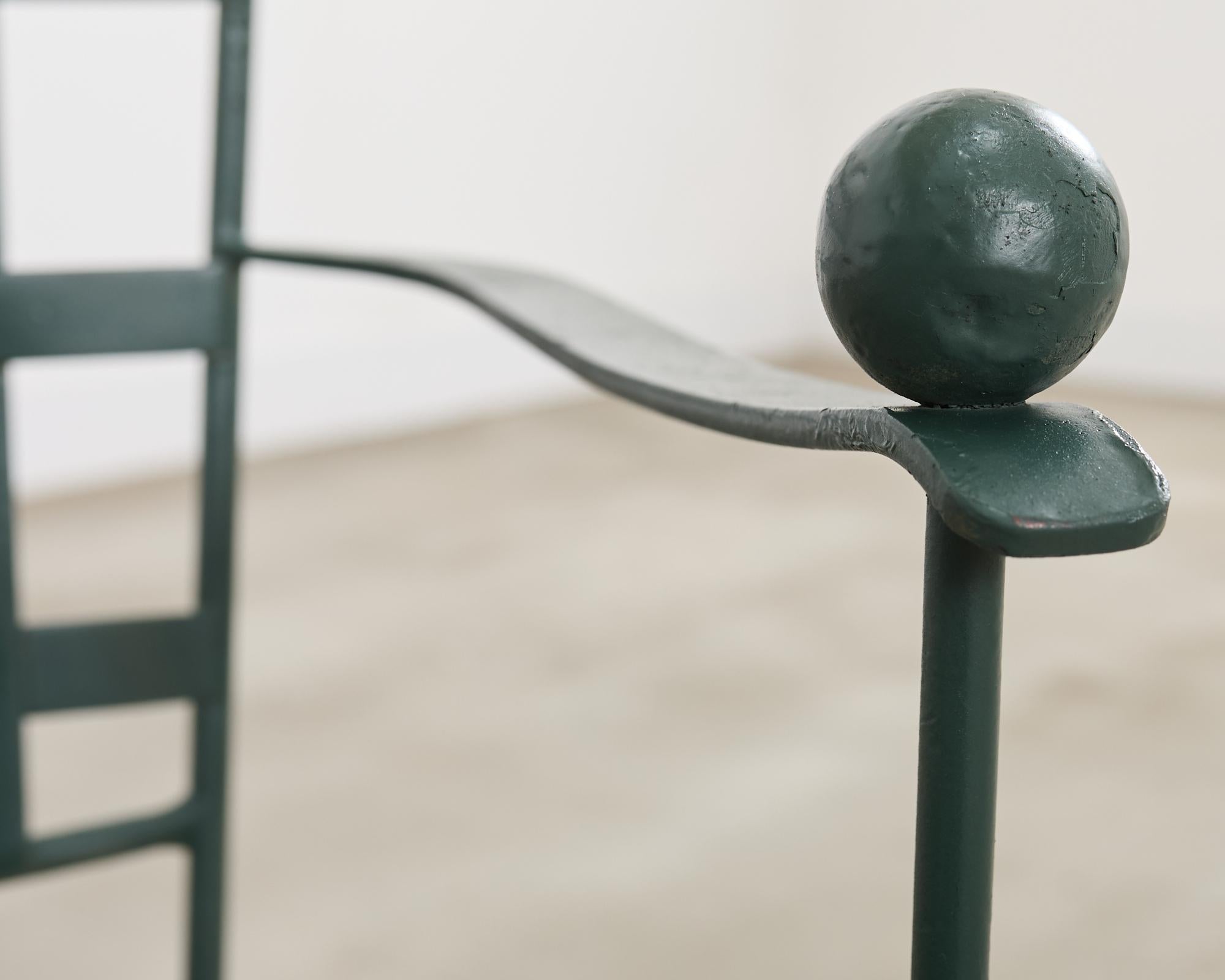 Mario Papperzini for Salterini Iron Garden Dining Suite in vendita 13