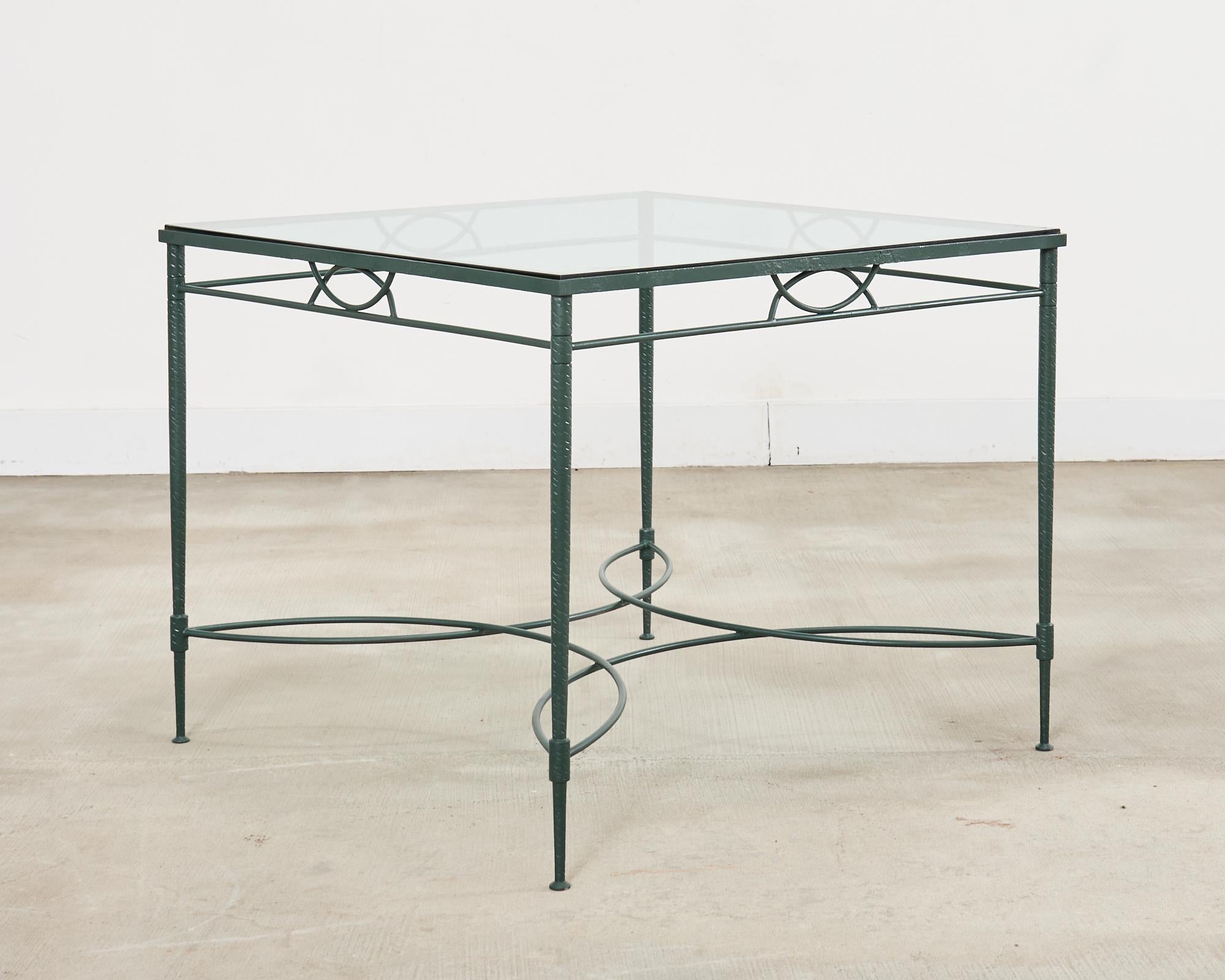 Italiano Mario Papperzini for Salterini Iron Garden Dining Suite in vendita