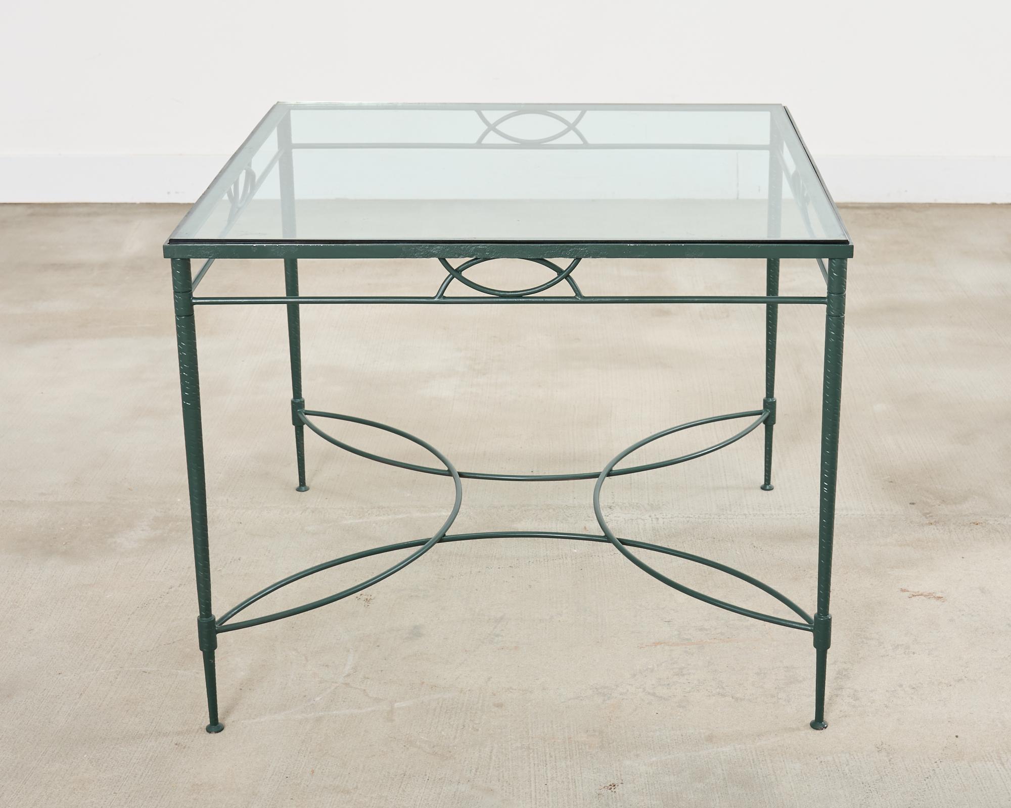 Mario Papperzini for Salterini Iron Garden Dining Suite In condizioni buone in vendita a Rio Vista, CA
