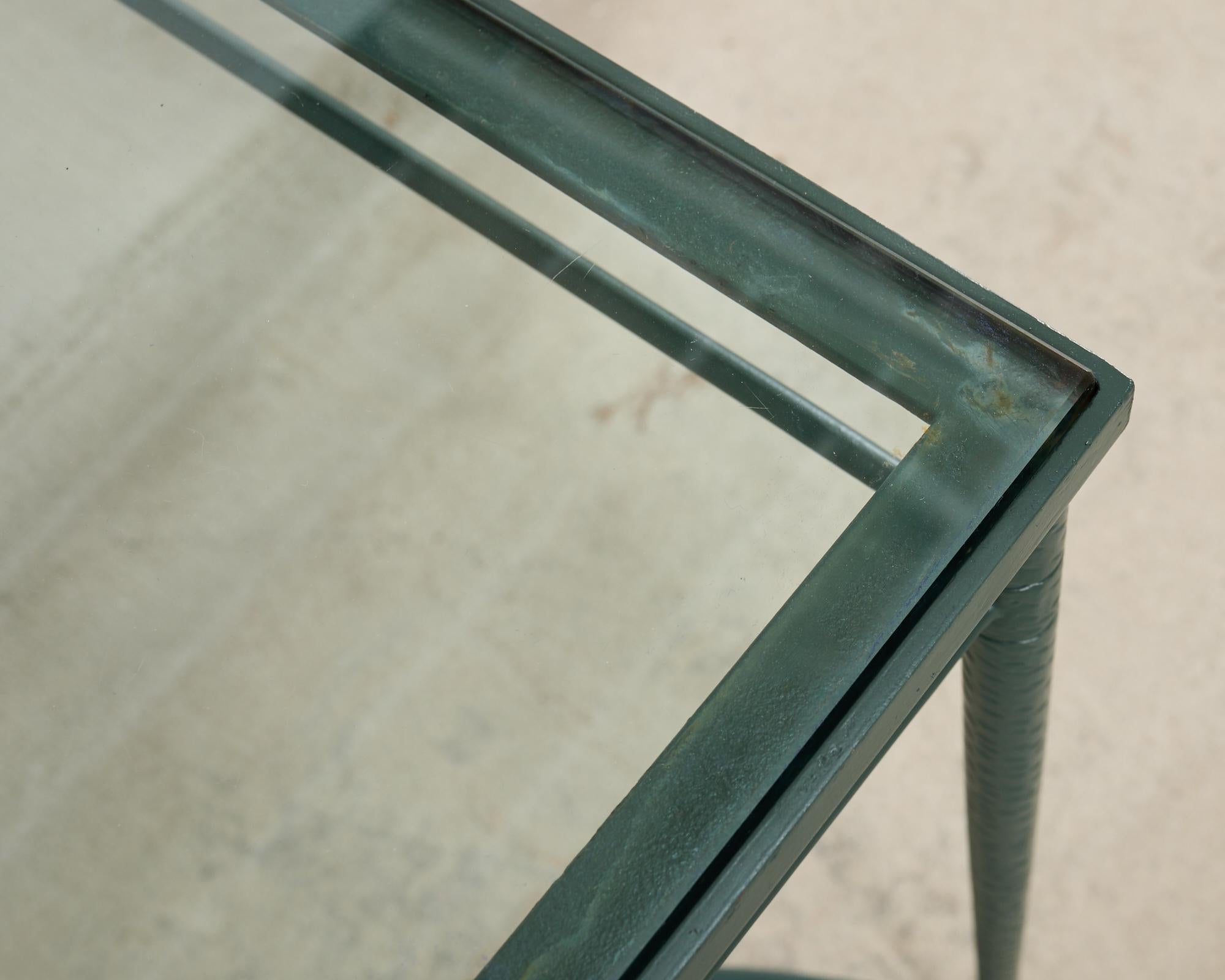 XX secolo Mario Papperzini for Salterini Iron Garden Dining Suite in vendita