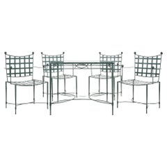 Mario Papperzini for Salterini Iron Garden Dining Suite