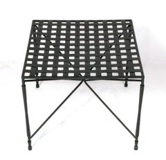 Mario Papperzini for Salterini Iron Table End or Coffee Table 22"w x 18"h YSL