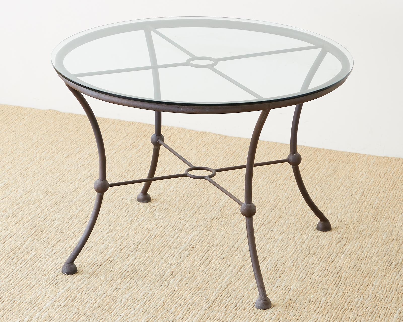 Aluminum Mario Papperzini for Salterini Style Garden Patio Table