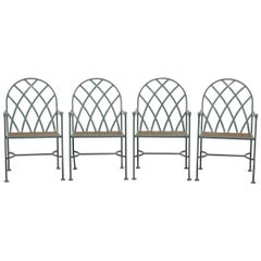 Mario Papperzini for Salterini Style Iron Patio Garden Chairs