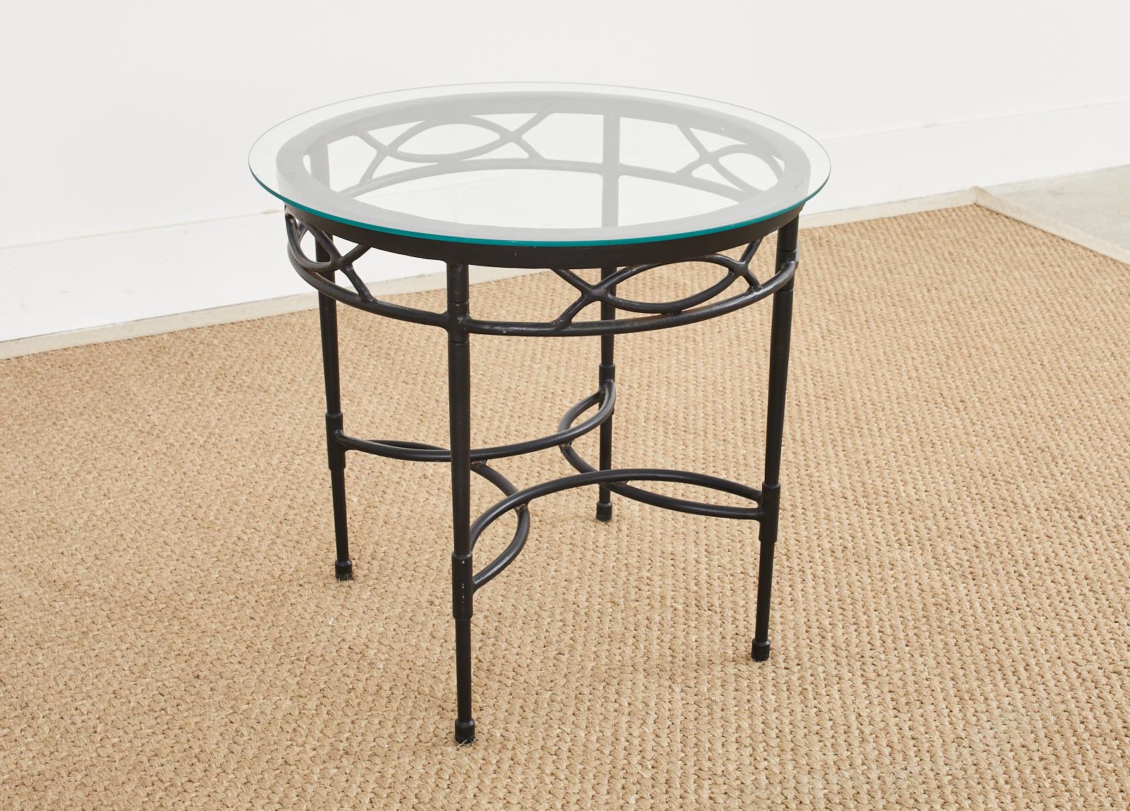 Mid-Century Modern Mario Papperzini for Salterini Style Patio Garden Drinks Table For Sale