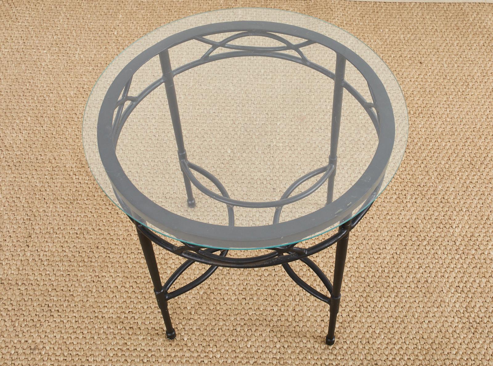 Métal Table à boissons de jardin Mario Papperzini pour le style Salterini pour le patio en vente