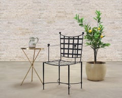 Mario Papperzini Mid-Century Amalfi Iron Patio Garden Armchair