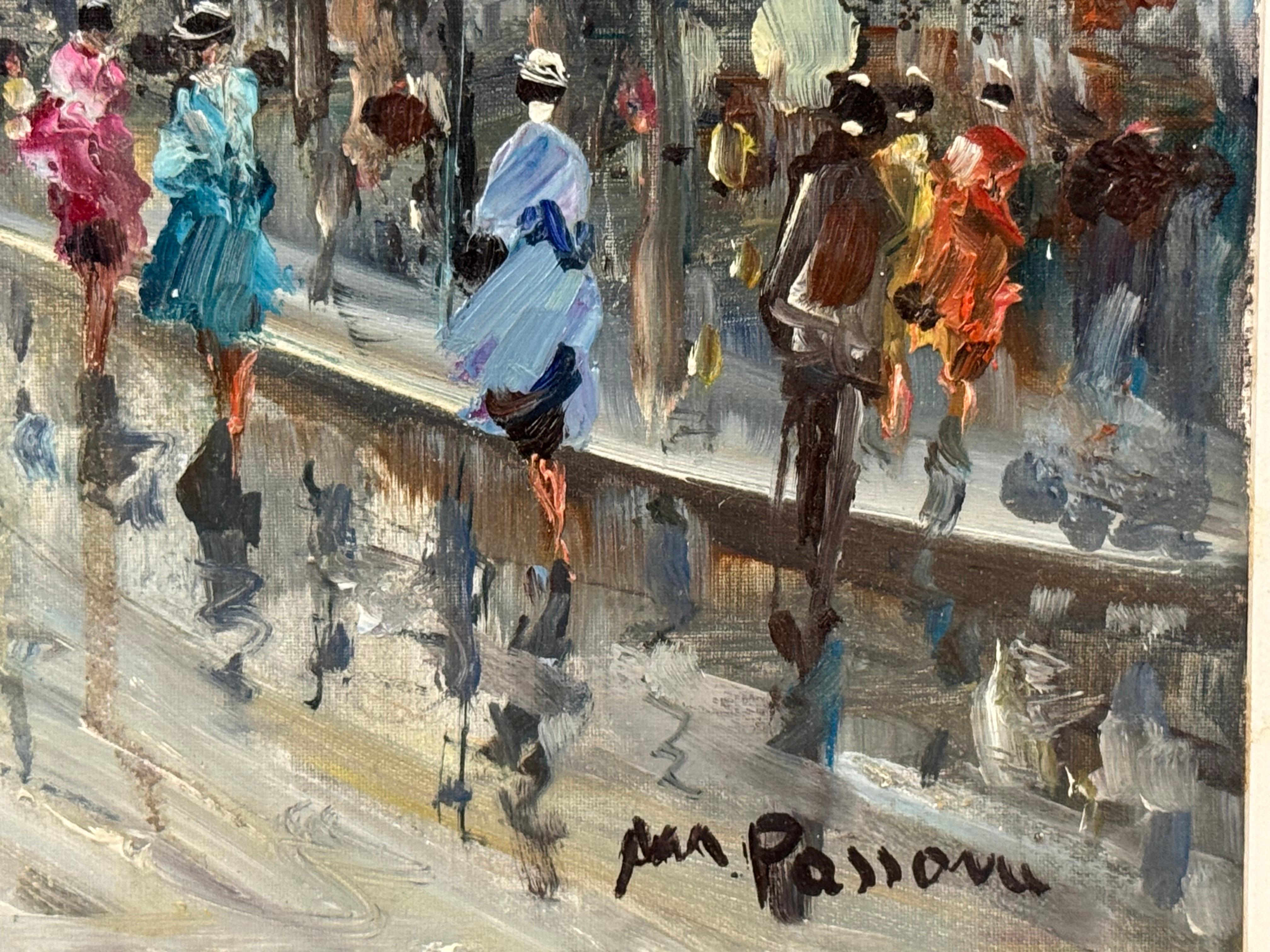 Paris Palais Garnier (Opéra) avec personnages 20e siècle Post-Impressionnisme en vente 7